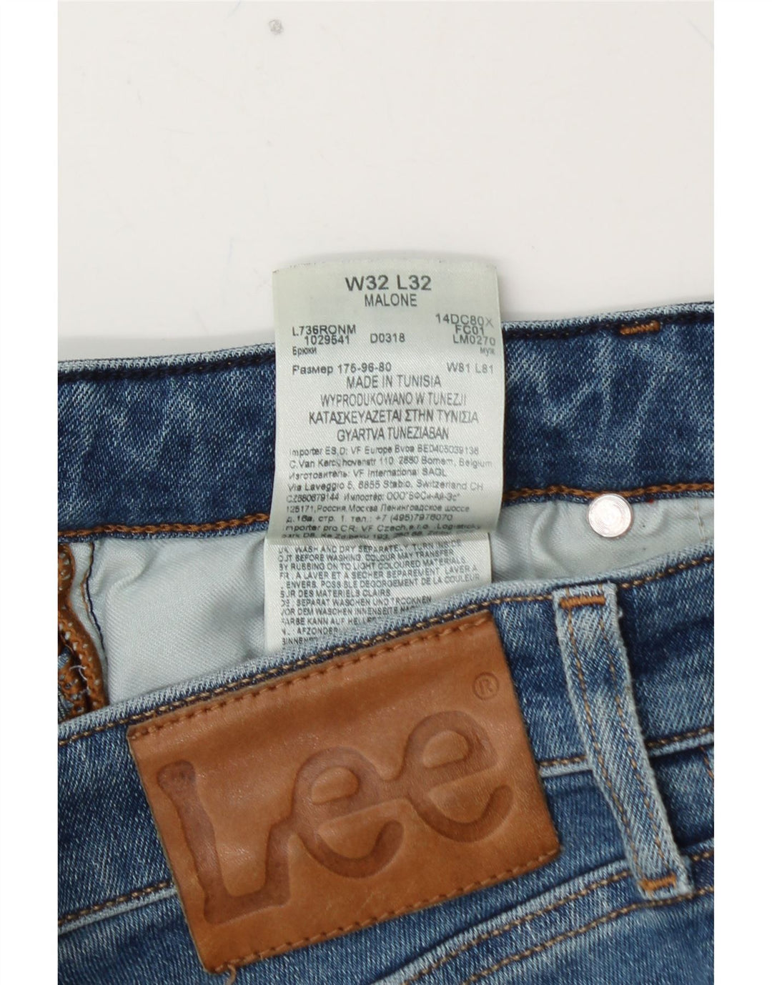 Jeans skinny Malone da donna LEE W32 L32 cotone blu