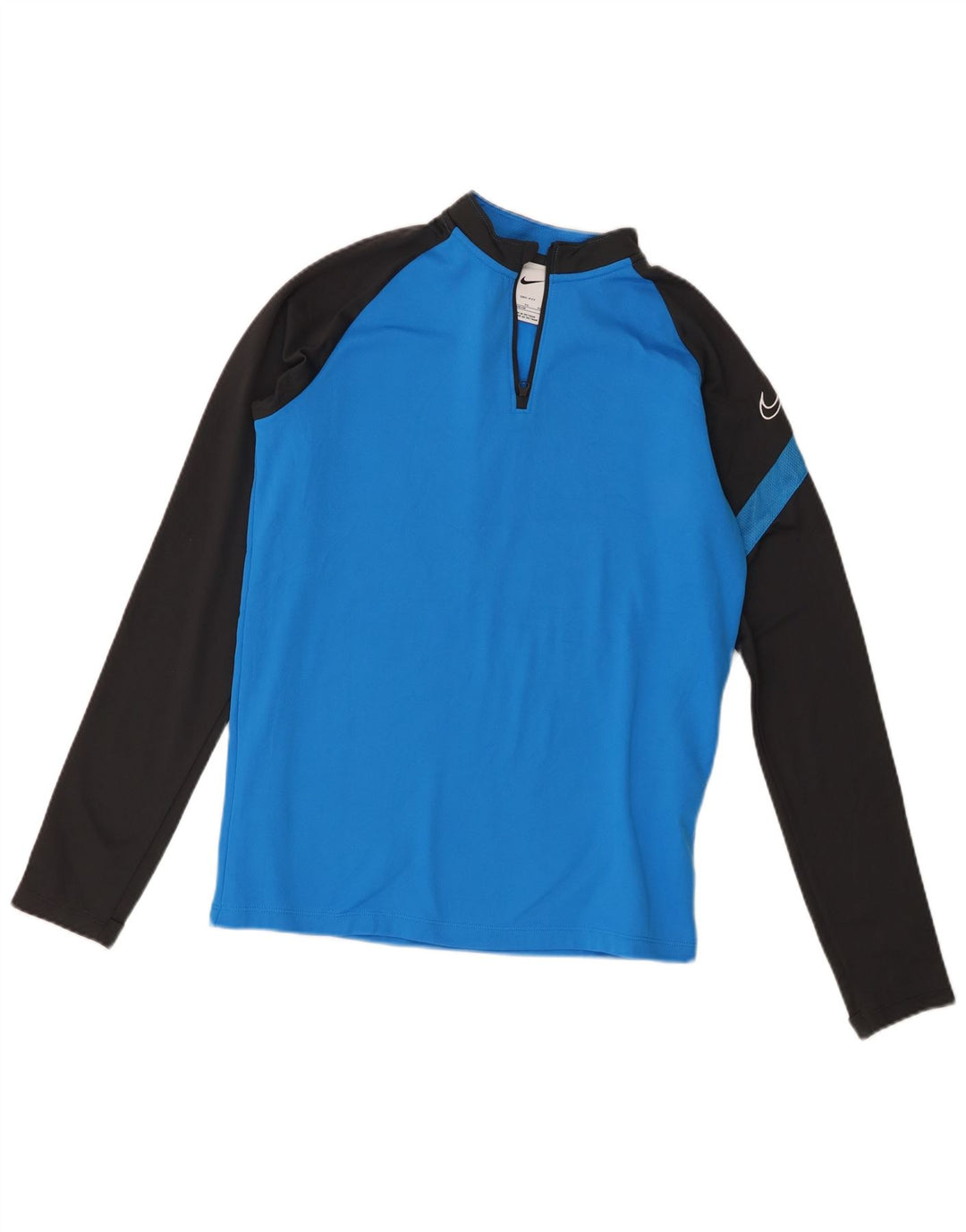 Top della tuta pullover Nike da ragazzo Dri Fit 13-14 anni XL Blu Colourblock