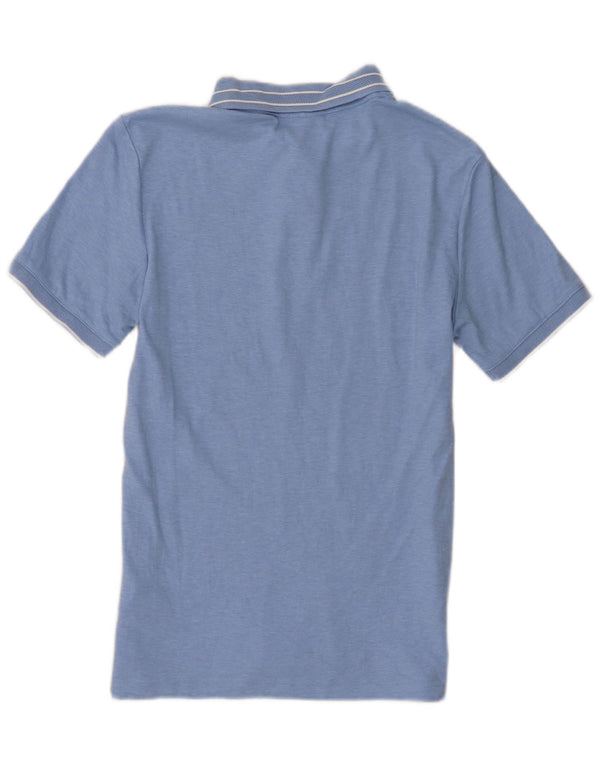 Polo da uomo slim fit Calvin Klein XS in cotone a righe blu