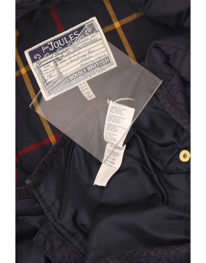 Giacca trapuntata da donna Joules UK 18 XL blu navy in poliammide