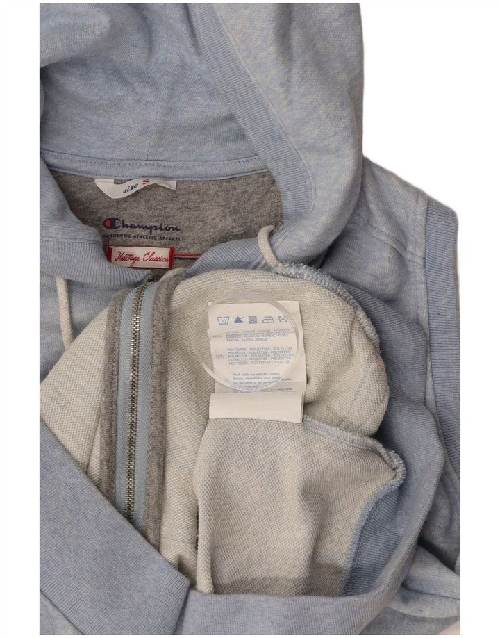 Maglione con cappuccio e zip CHAMPION da donna Heritage Classics UK 10 piccolo blu