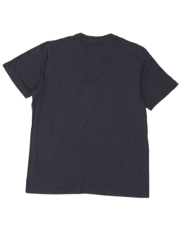 T-shirt grafica da uomo Adidas Top grande blu navy