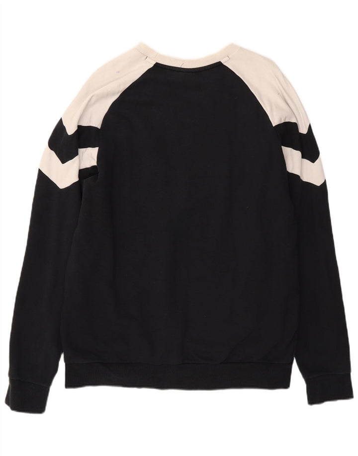 Puma Felpa da uomo Maglione Medium Black Colourblock
