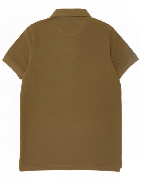 Polo da uomo Massimo Dutti piccola in cotone kaki