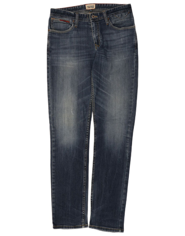 Jeans slim da uomo Tommy Hilfiger W30 L34 cotone blu