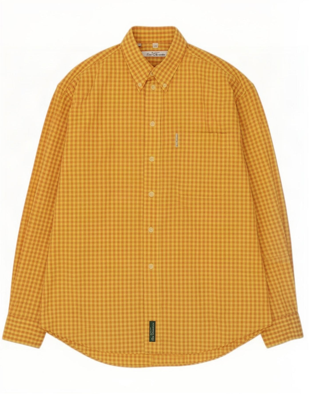 Camicia da uomo Ben Sherman a quadri gialli medi