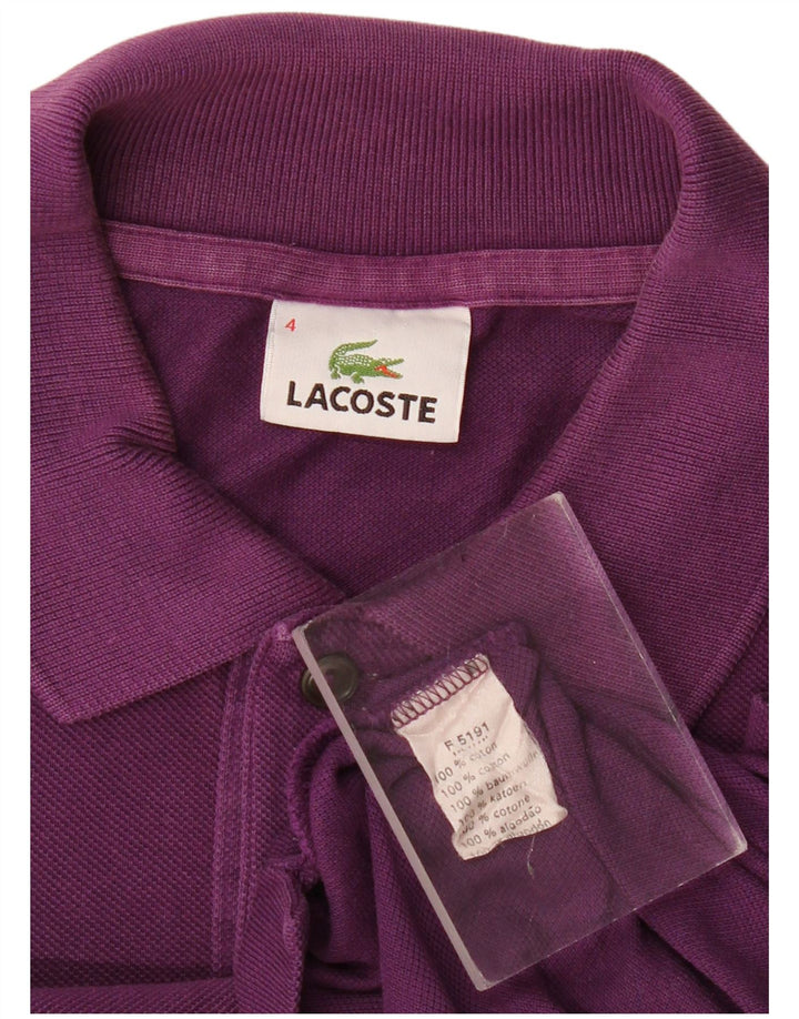 Polo da uomo Lacoste taglia 4 cotone viola medio
