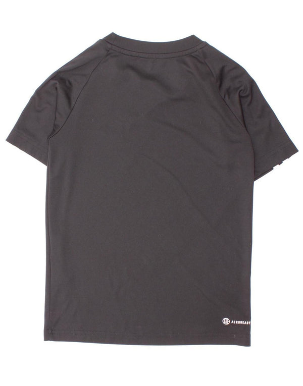 Maglietta Adidas Aeroready da ragazzo, 7-8 anni, in poliestere nero