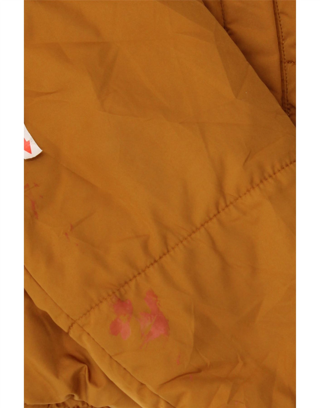 Giacca imbottita con cappuccio da donna Marks & Spencer UK 12 poliestere giallo medio