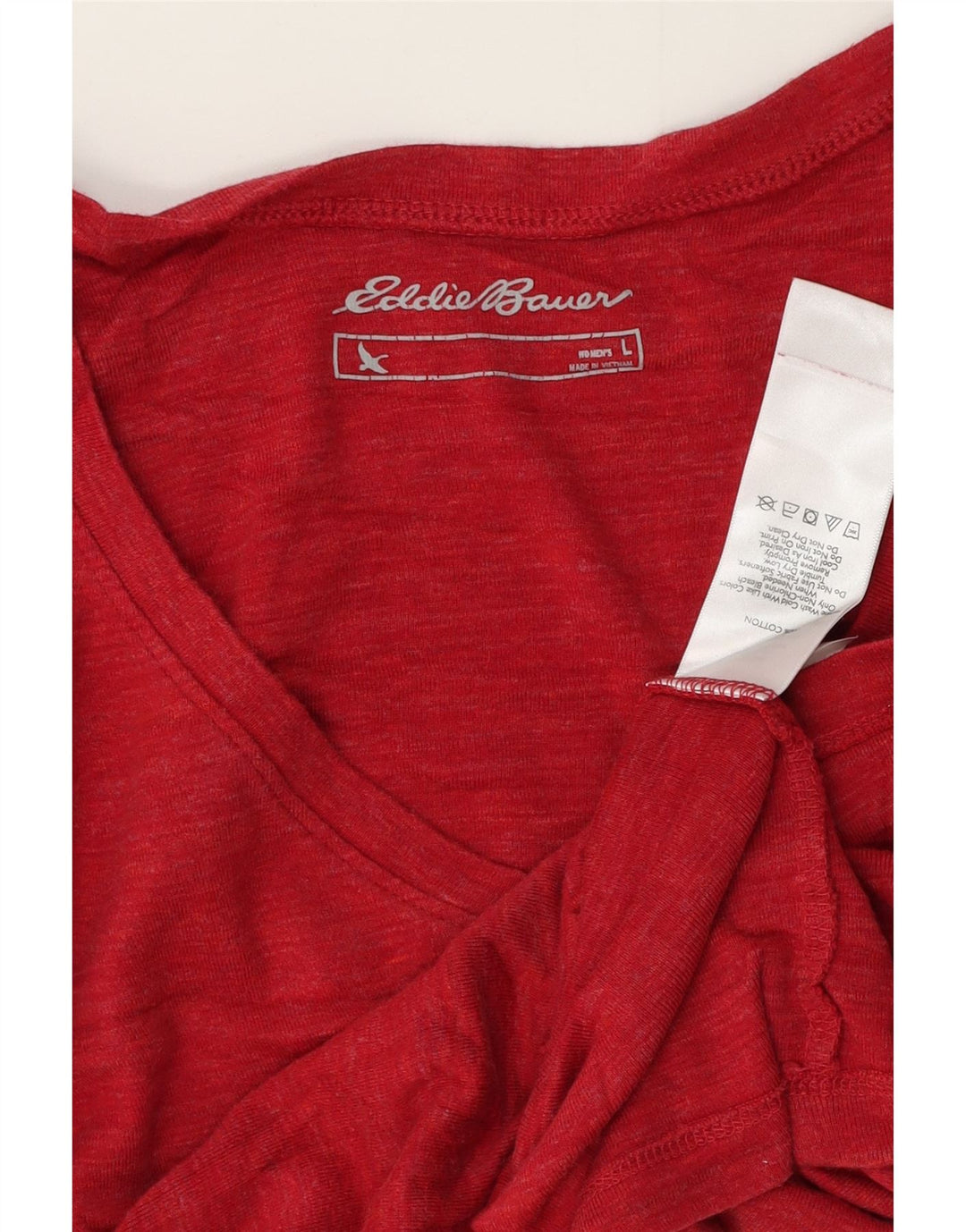 T-shirt da donna Eddie Bauer Top UK 14 grande cotone rosso