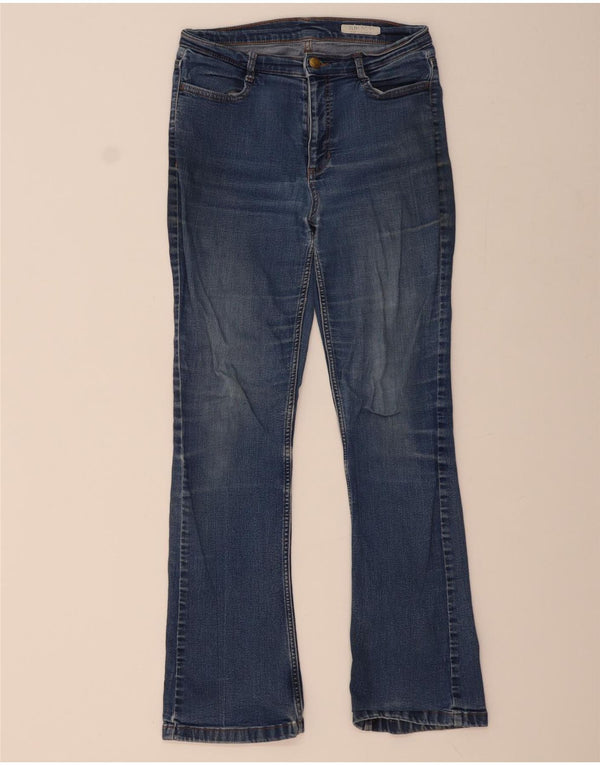 MARKS & SPENCER Jeans bootcut da donna vestibilità regolare UK 10 piccoli W30 L30 blu
