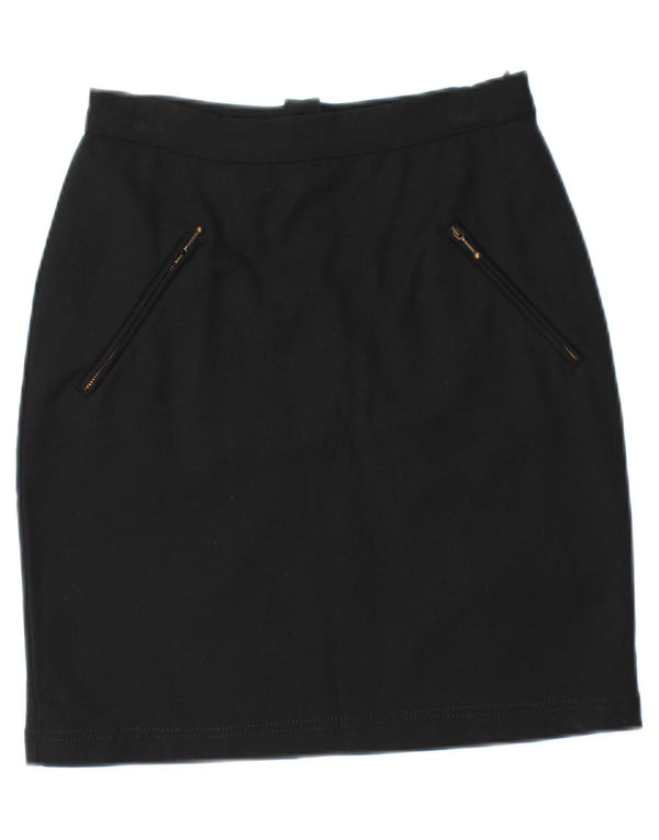 MARELLA Womens Mini Skirt UK 10 Small W26  Black Polyamide