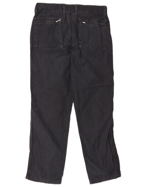 Pantaloni chino da uomo Massimo Dutti EU 44 Large W34 L30 Gessato blu navy