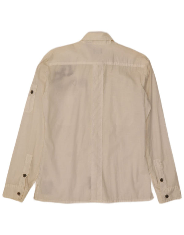 Camicia grafica da uomo G-Star grande in cotone bianco