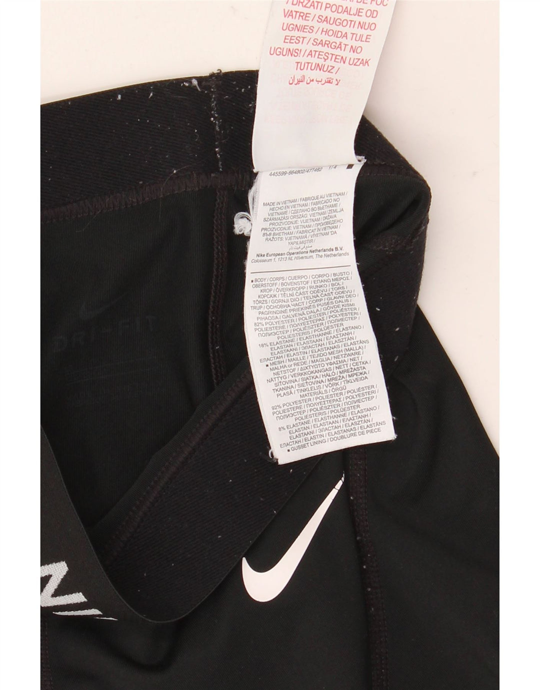 Leggings Nike Dri Fit Graphic per ragazze 9-10 anni in poliestere nero