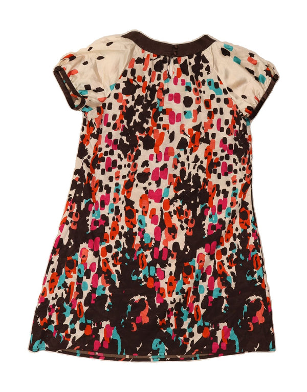 BCBGMAXAZRIA Womens Oversized Basic Dress UK 6 XS Multicoloured Spotted