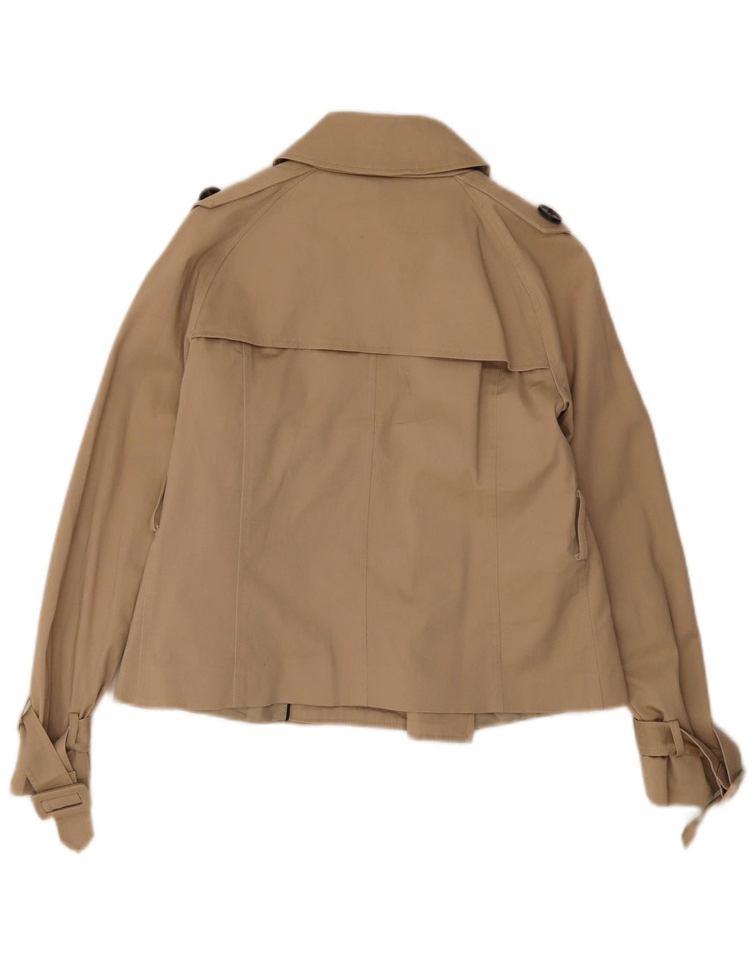 Trench corto da donna Zara UK 14 grande beige