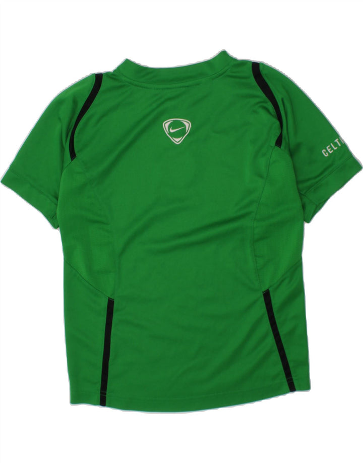 NIKE Boys Boston Celtics T-Shirt Top 8-9 Years Small  Green Polyester Vintage Nike and Second-Hand Nike from Messina Hembry 