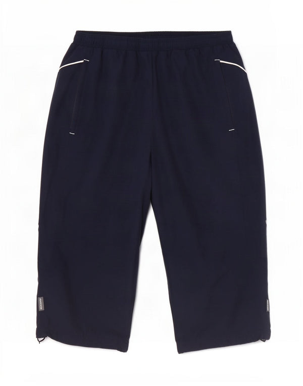 Pantaloni da tuta Reebok Capri da uomo, piccoli, in poliestere blu navy