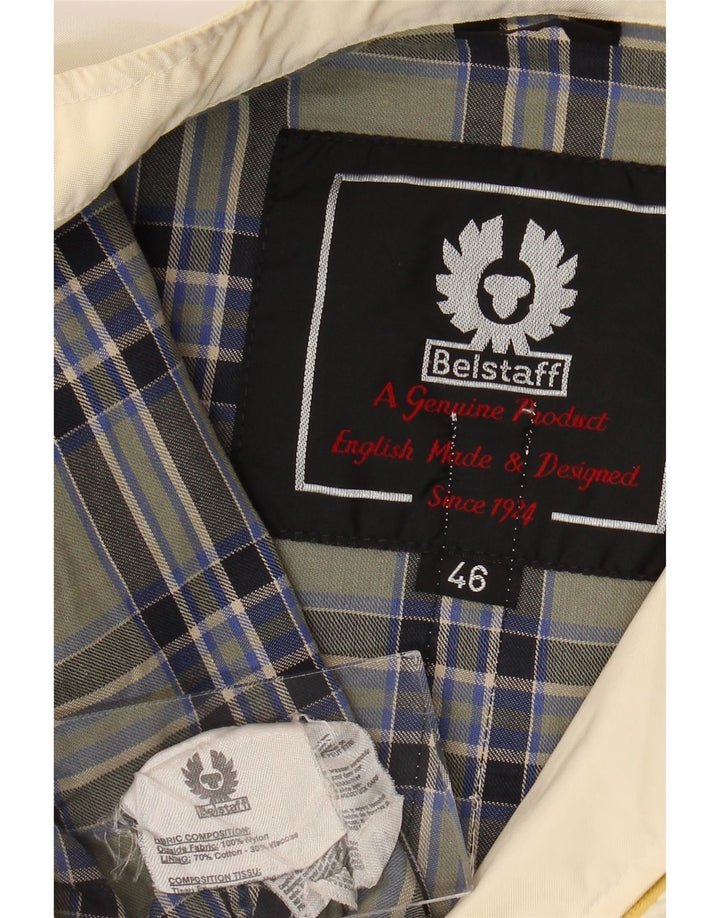 Giacca da motociclista da donna Belstaff IT 46 Large in nylon bianco sporco