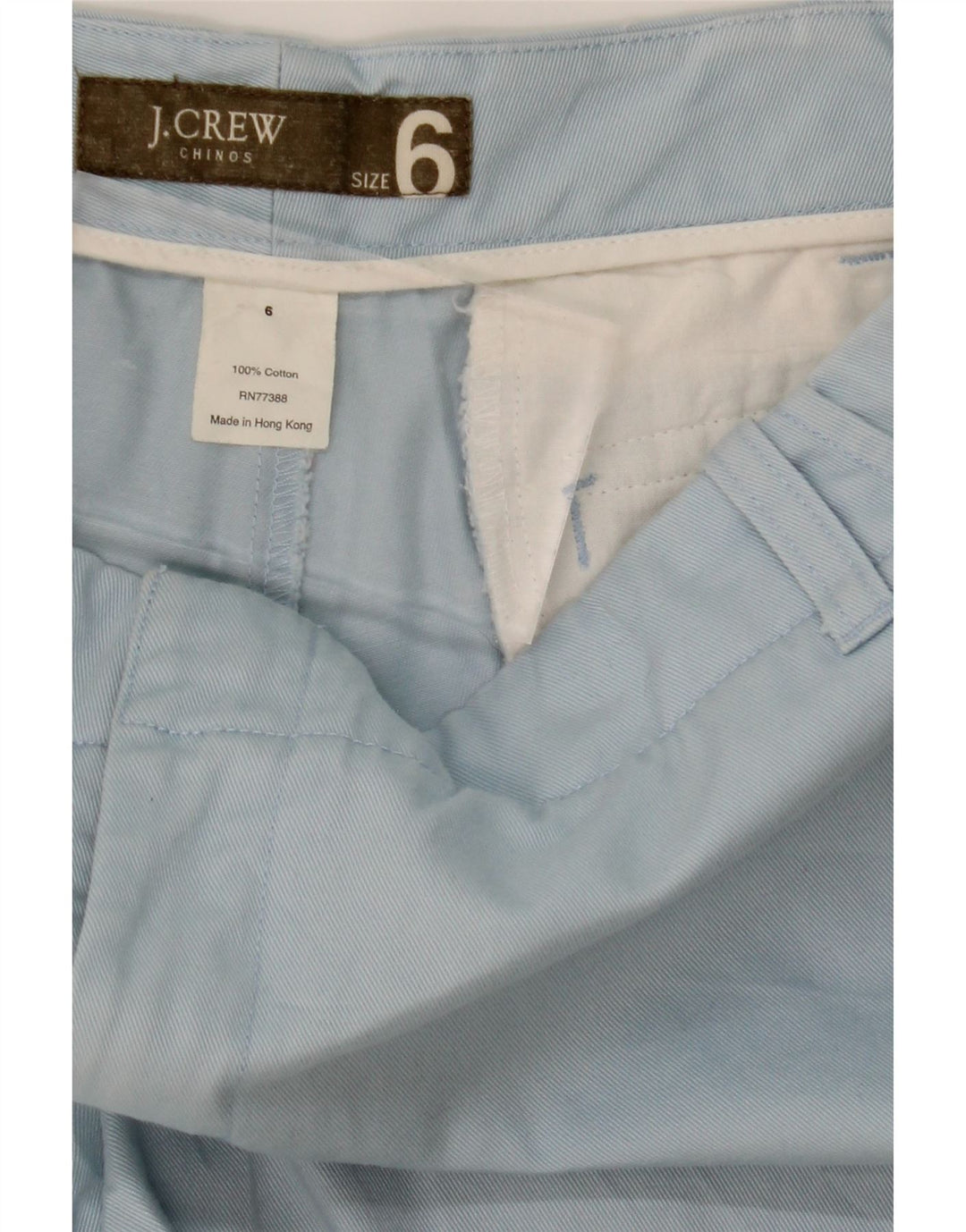 J. CREW Womens Chino Shorts US 6 Medium W30  Blue Cotton Vintage J. Crew and Second-Hand J. Crew from Messina Hembry 