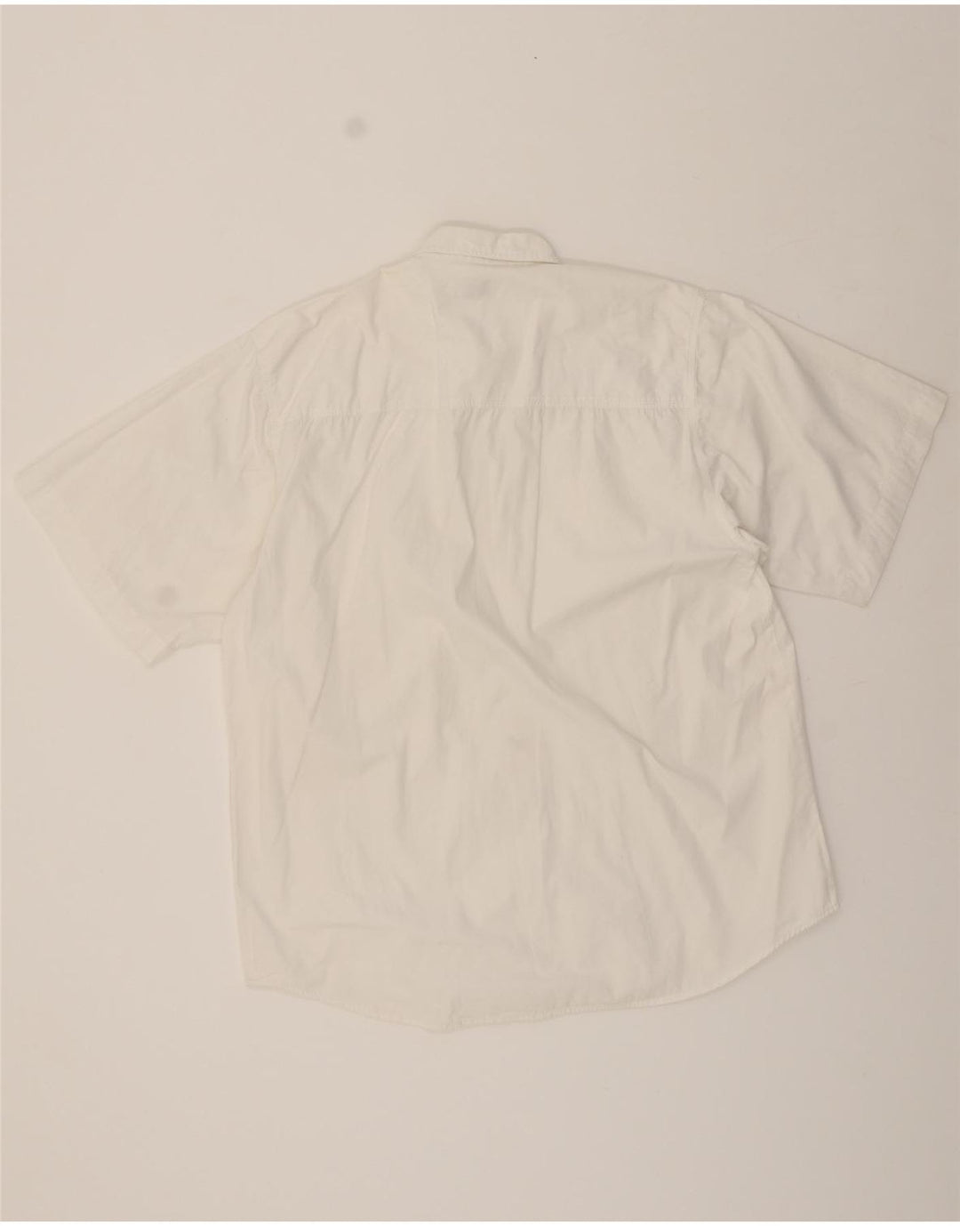 JOHN F GEE Mens Short Sleeve Shirt Size 39/40 Medium White Cotton Vintage John F Gee and Second-Hand John F Gee from Messina Hembry 