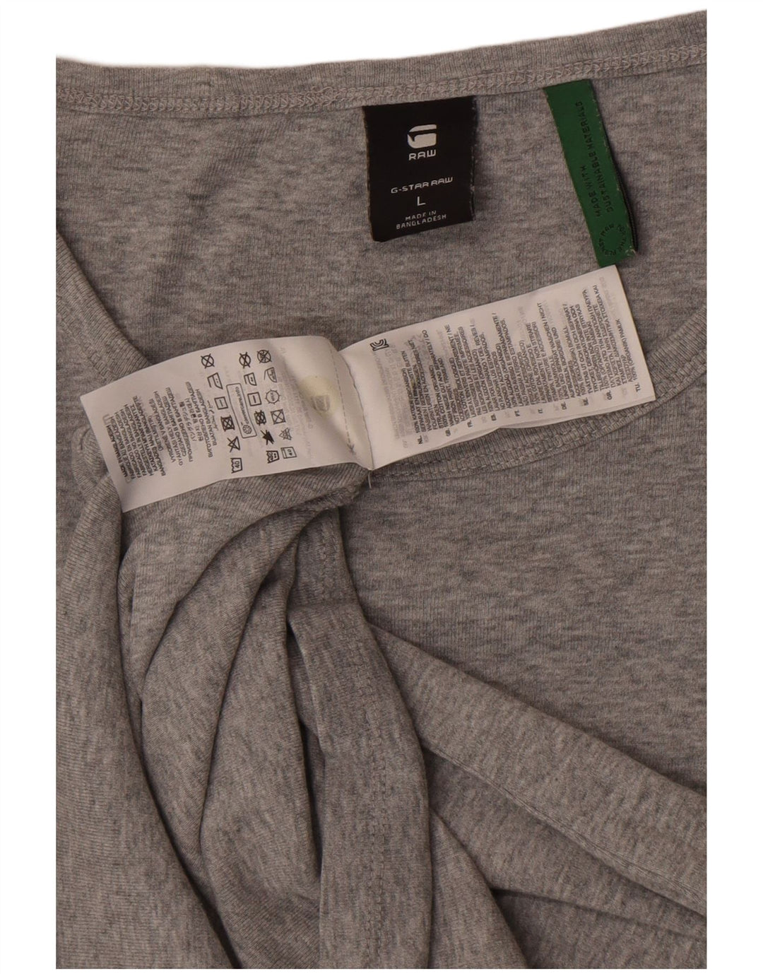 T-shirt da donna G-Star Top grande in cotone grigio