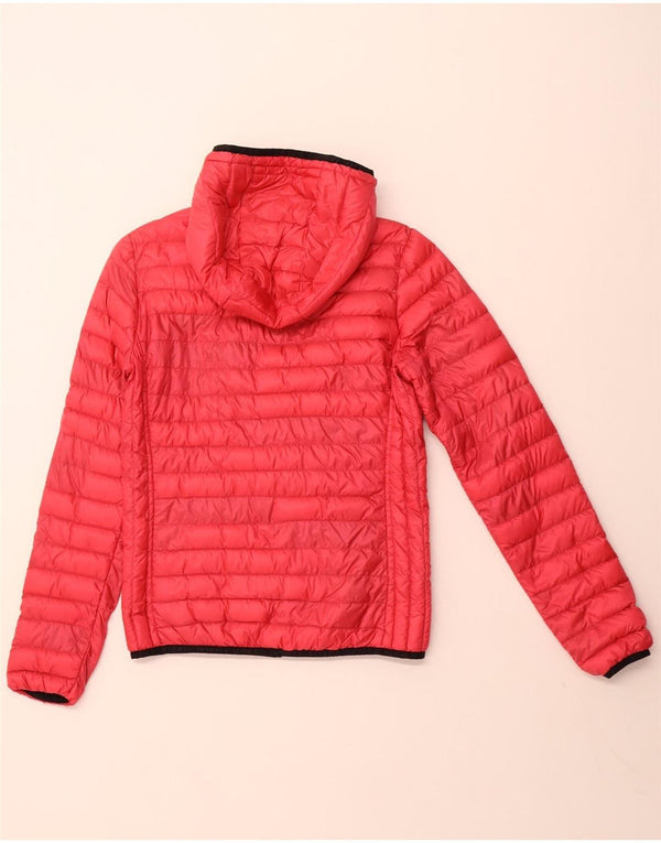 Giacca imbottita con cappuccio da donna SUPERDRY UK 10 piccola rosa