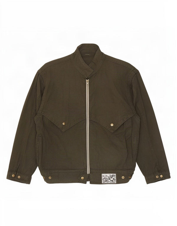 Giubbotto bomber vintage da uomo UK 40 grande color kaki