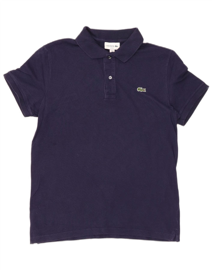 Polo LACOSTE da uomo slim fit taglia 4 cotone medio blu navy