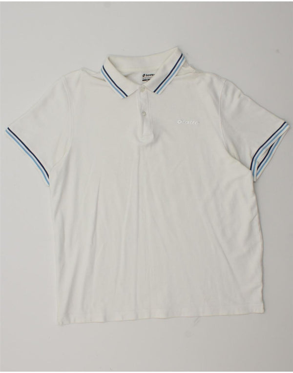Polo da uomo Lotto 2XL Bianca