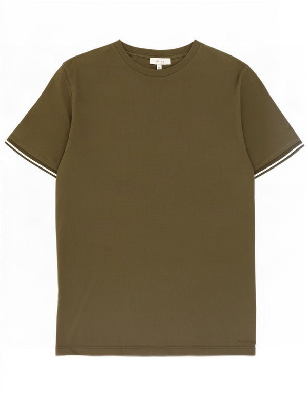 T-shirt da uomo Reiss Top XS in cotone kaki