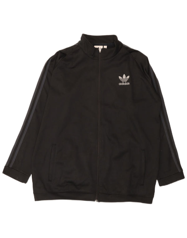 Giacca da ginnastica da uomo Adidas XL nera in poliestere