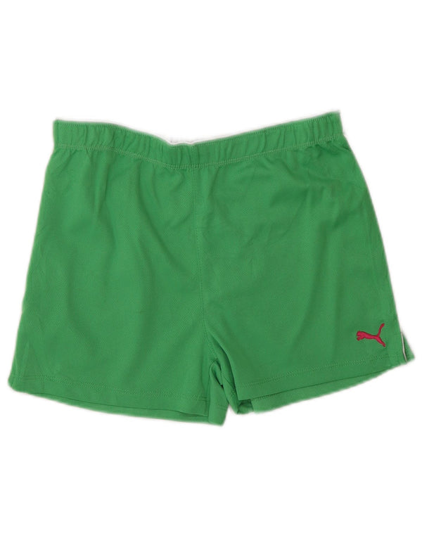 Pantaloncini sportivi Puma per ragazze 11-12 anni Large Verde Poliestere
