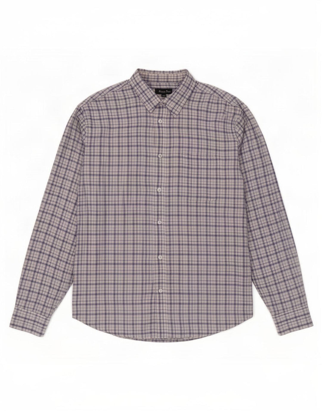 Camicia da uomo in flanella James Pringle, poliestere a quadri grandi blu