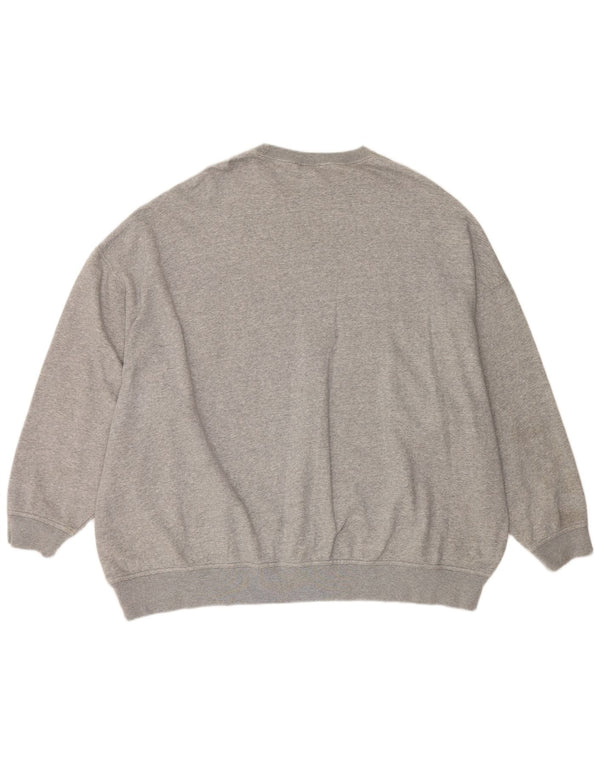 Felpa da uomo ampia NIKE, maglione 2XL, cotone grigio