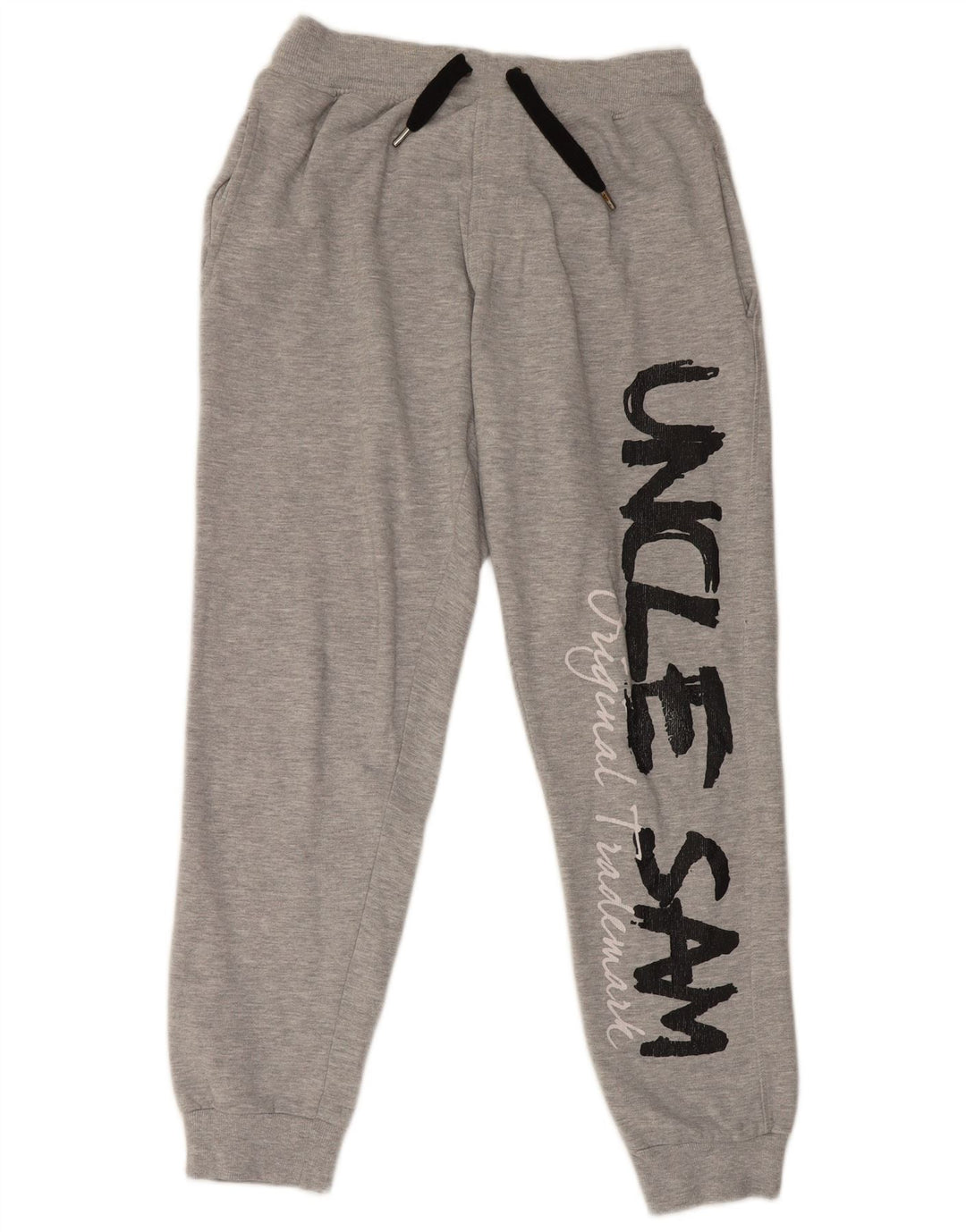 Pantaloni da tuta con grafica da uomo dello zio Sam, pantaloni da jogging, grandi, grigi screziati