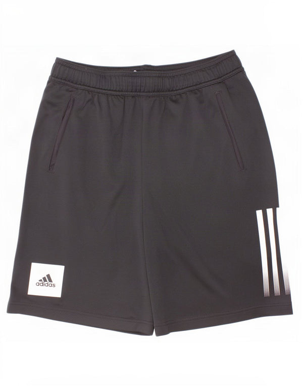 Pantaloncini sportivi Adidas Aeroready da ragazzo 13-14 anni in poliestere nero