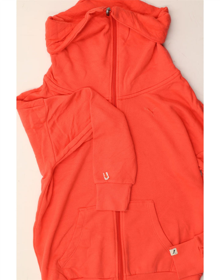 PUMA Womens Tracksuit Top Jacket UK 8 Small Orange Cotton Vintage Puma and Second-Hand Puma from Messina Hembry 
