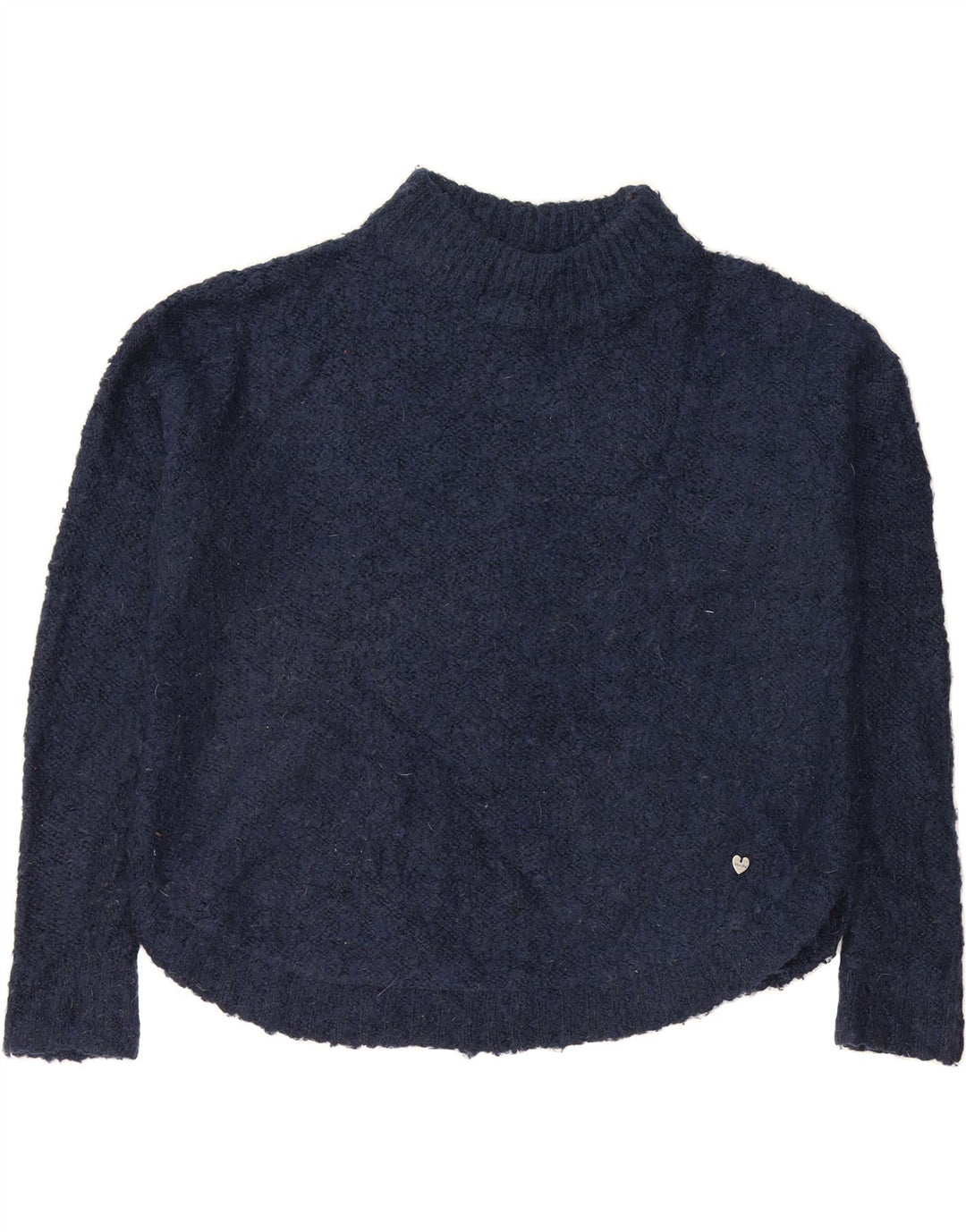 WHITE STUFF Womens Turtle Neck Jumper Sweater UK 12 Medium Navy Blue Vintage White Stuff and Second-Hand White Stuff from Messina Hembry 