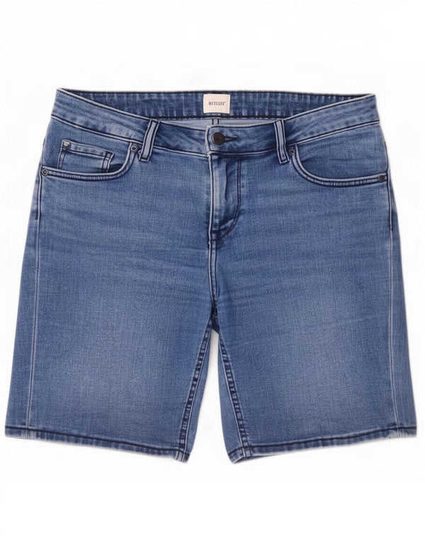 Pantaloncini di jeans da donna Mustang W29 cotone blu medio