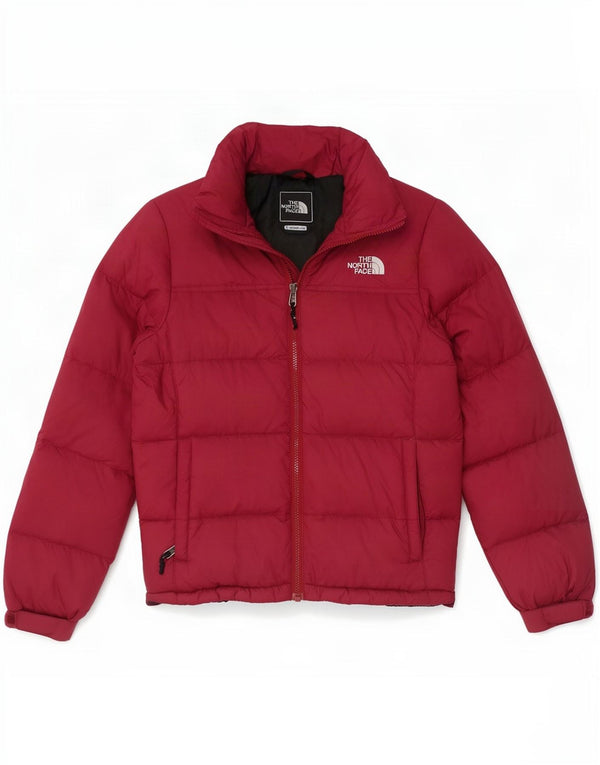 Giacca imbottita fodera da donna The North Face UK 10 piccola in nylon bordeaux