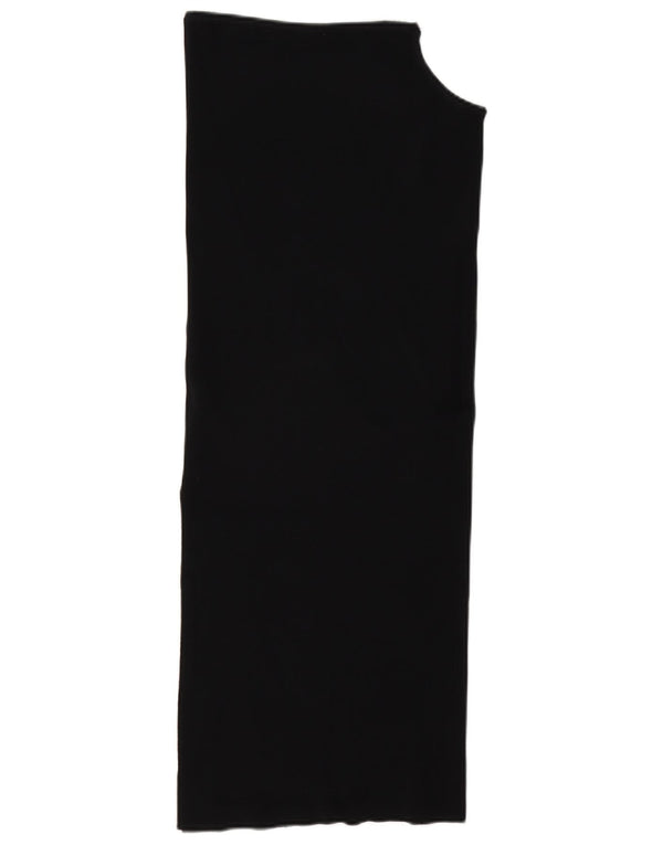 Abito senza spalline da donna Zara UK 10 piccolo in viscosa nera