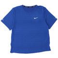 T-shirt da donna Nike Dri Fit Top UK 14 gessato blu medio