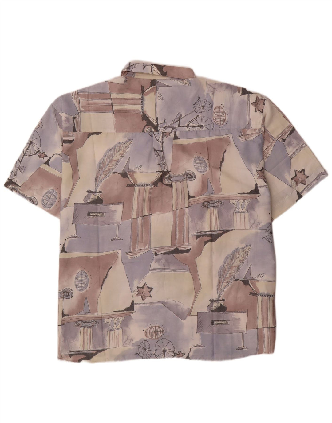Club D'Amingo Camicia da uomo con motivo astratto Taglia 45/46 XL Multicolore