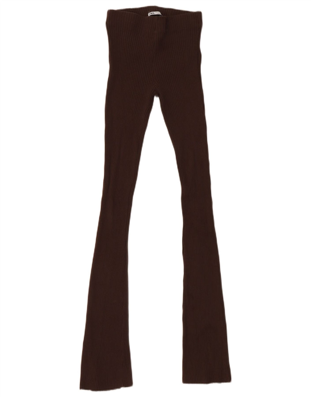Leggings Zara da donna UK 8 piccoli in cotone marrone
