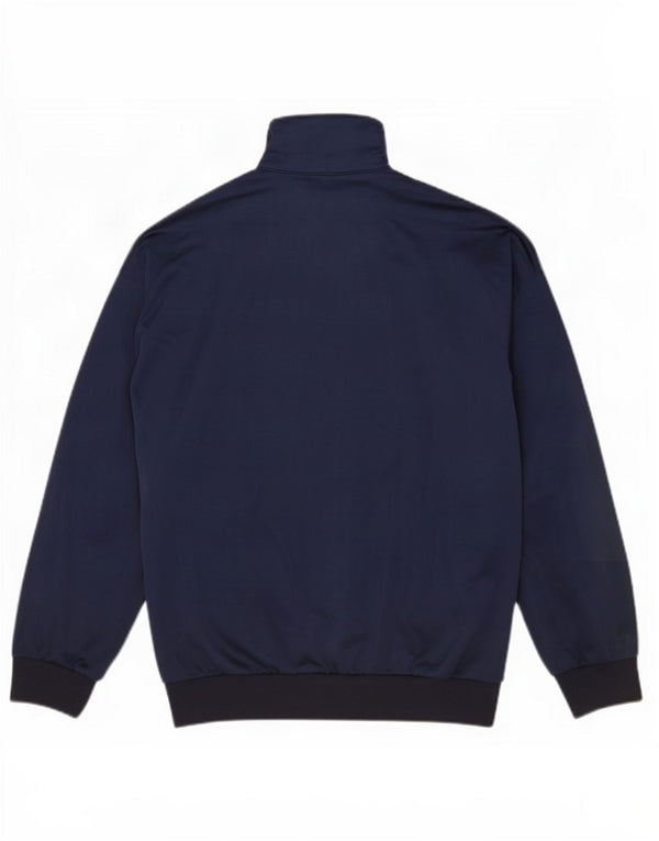Giacca sportiva da uomo con grafica Asics, giacca grande, colore blu navy