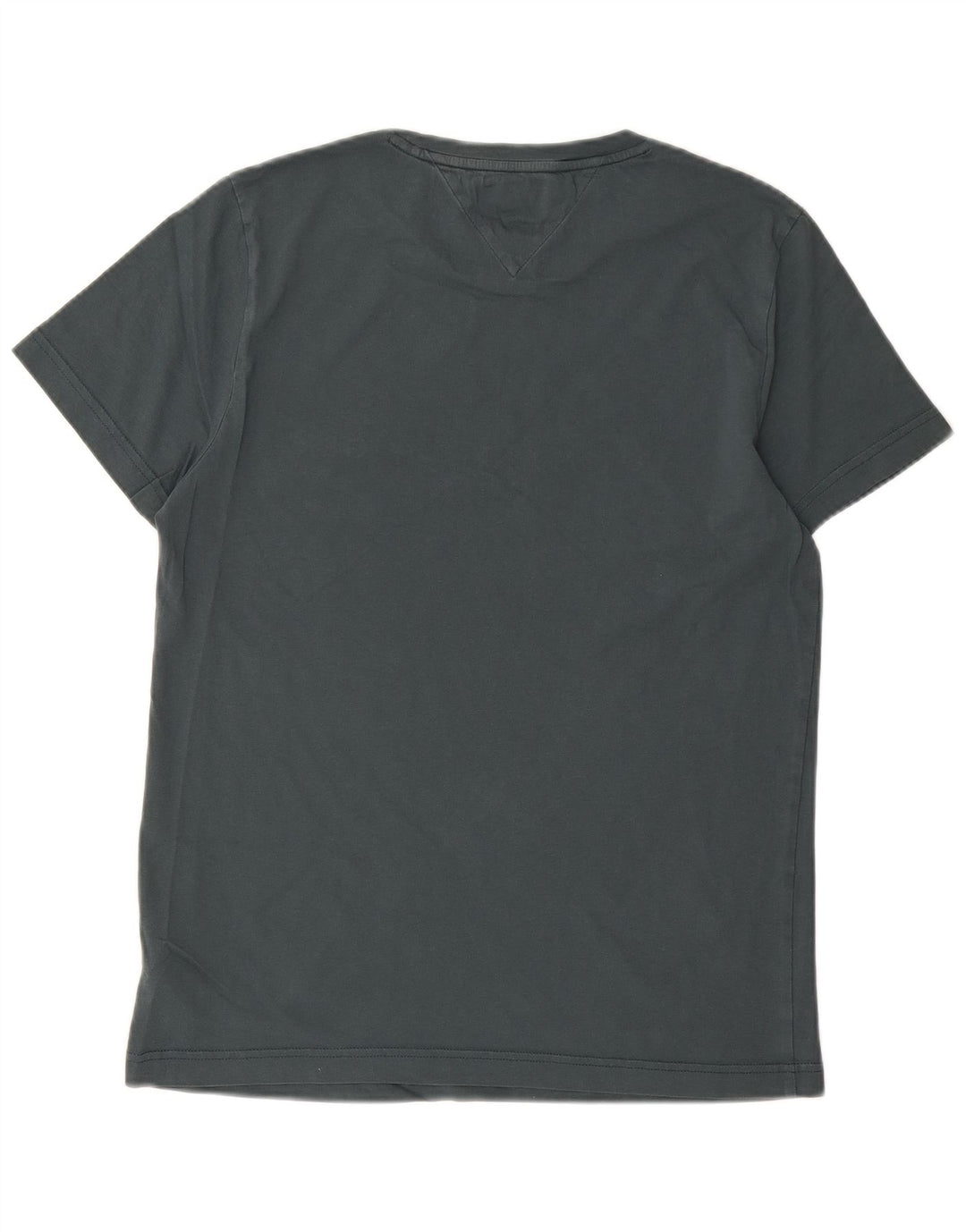 TOMMY HILFIGER Mens Graphic T-Shirt Top Medium Grey Cotton