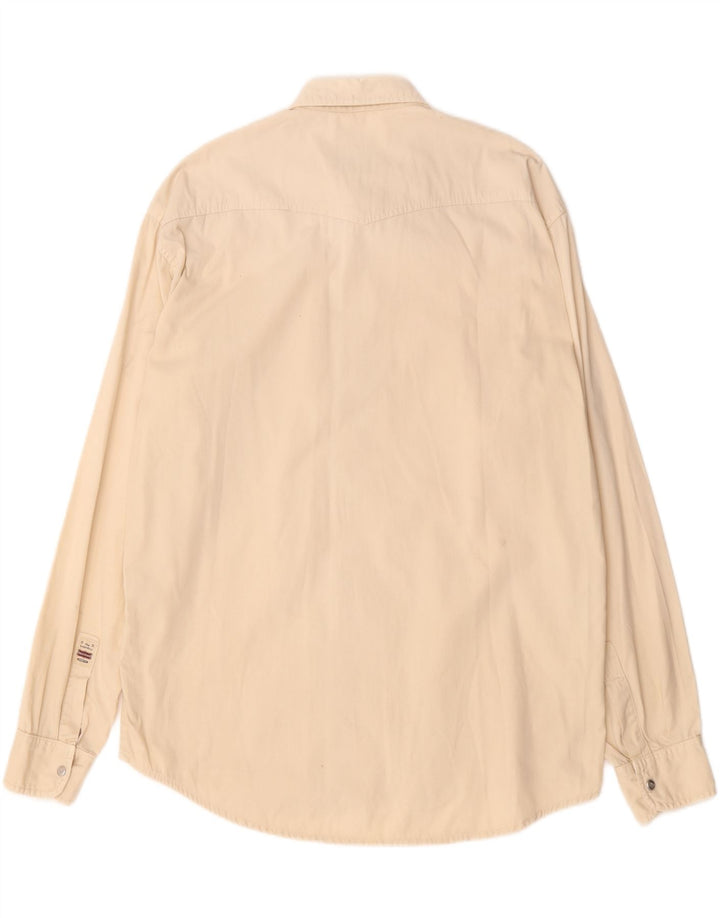 Camicia da uomo VINTAGE XL in cotone beige