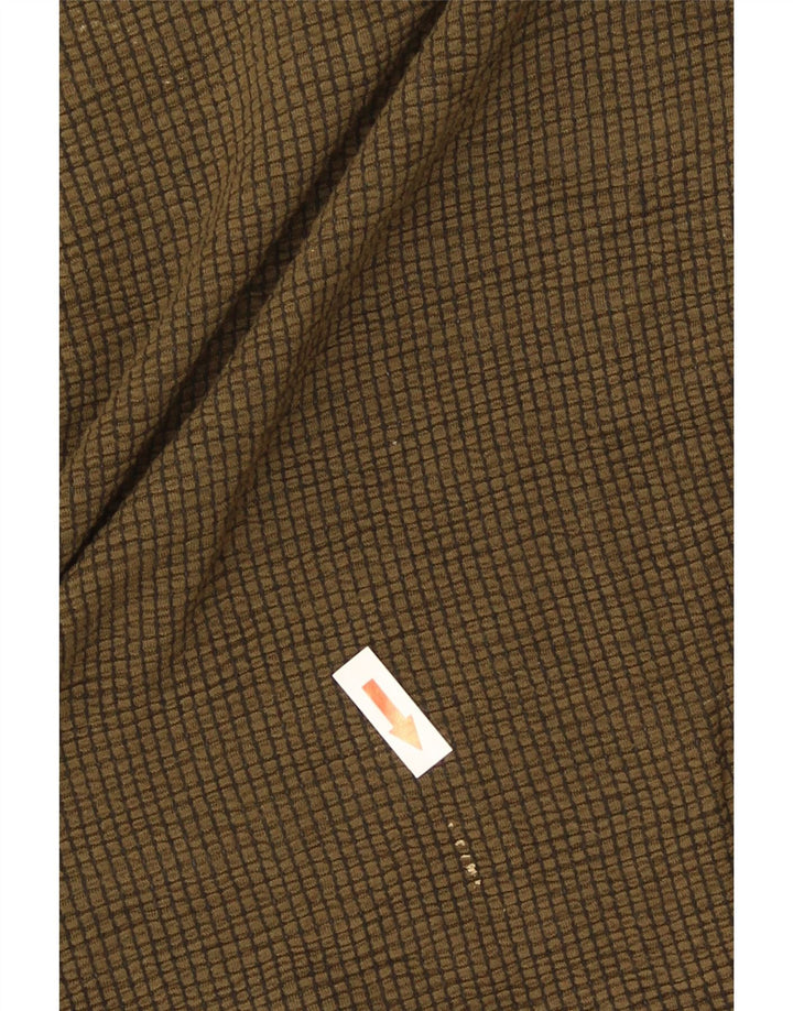 Top Zara da donna oversize con maniche a 3/4 UK 10 piccolo in viscosa marrone